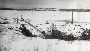 Строительство отводящего канала первой очереди, 1924 год